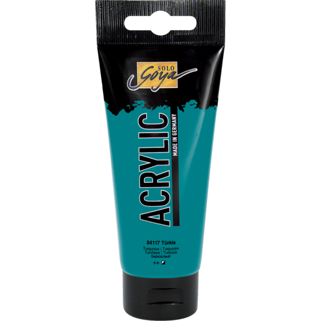 KREUL Colore acrilico Solo Goya – 100 ml - KREUL colore acrilico Solo Goya 100 ml - scegli la tonalità: 84117 – Turquoise
