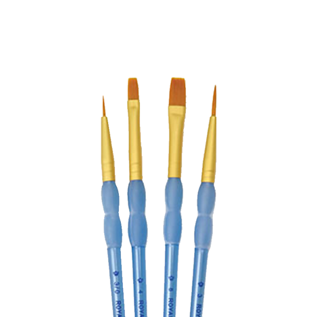 Set di pennelli sintetici Royal & Langnickel - 4 pezzi