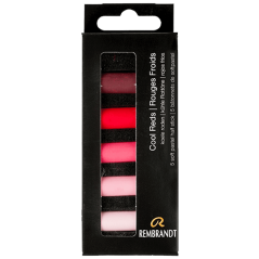 Pastello Secco REMBRANDT - Rossi Freddi - set di 5 mezzi pastelli