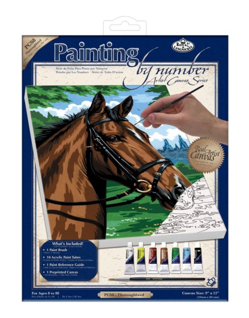 R&L Pictură după numere pe pânză – Thoroughbred