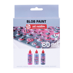 Sada farieb Art Creation Blob Paint Pink - 3 x 80 ml