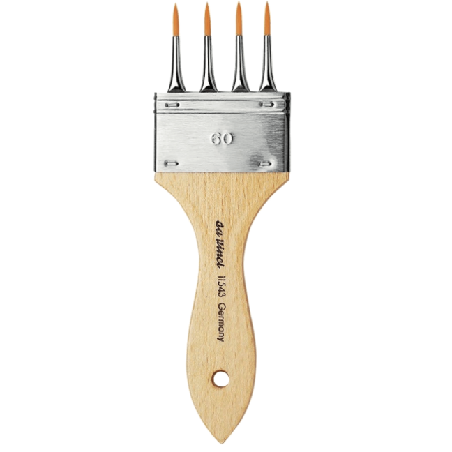 daVinci Pennello effetto dentellato - serie 11543 - scegli la dimensione - Seleziona la misura del pennello Da Vinci: 60