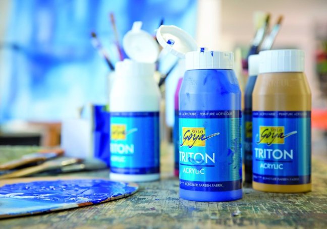 KREUL Colore acrilico SOLO GOYA TRITON 750 ml - SOLO GOYA Triton 750 ml: 17008 - Green Umber