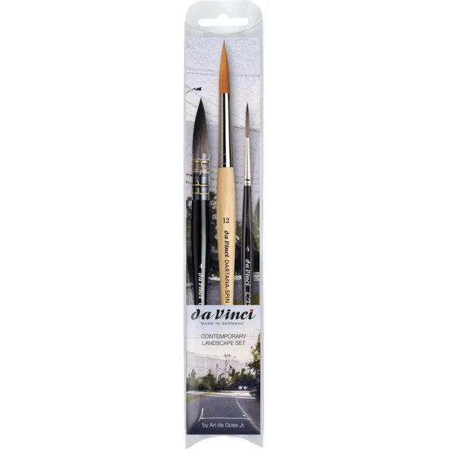 da Vinci Contemporary Landscape – set de pensule pentru acuarelă - 3 buc.