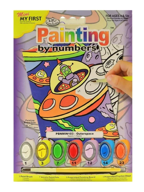 R&L Számozott kifestő gyerekeknek – Outerspace