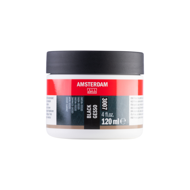 Amsterdam Black Gesso 3007 mini - 120 ml