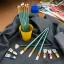 Pennelli con setole sintetiche mix - set da 12 pezzi - RSET-9316