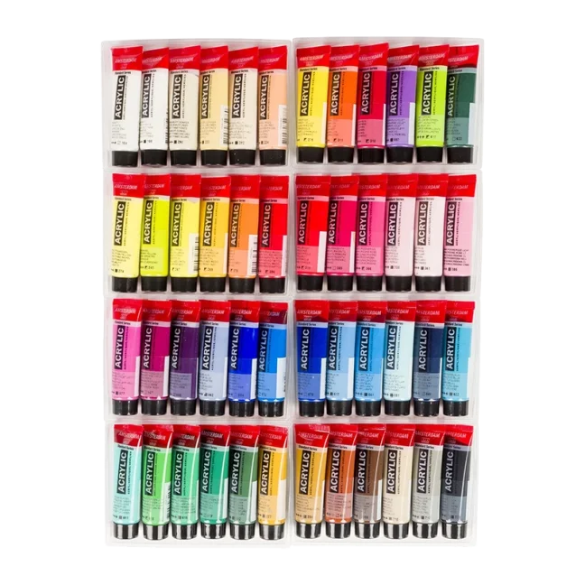Colori acrilici Amsterdam - set 48 x 20 ml - Selezione generale