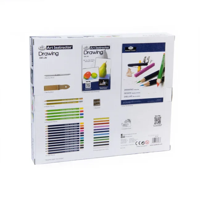 R&L Set da schizzo con istruttore – 36 pezzi