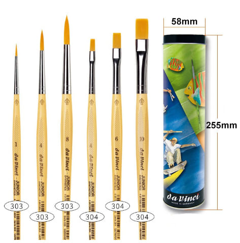 daVinci JUNIOR set di pennelli sintetici - serie 5406