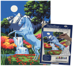 R&L Számozott kifestő vásznon – Unicorn