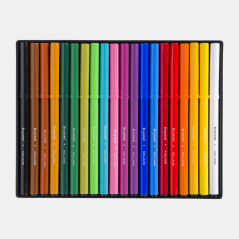 Bruynzeel 20 Super Point Felt Tips - Set Carioci Colorate