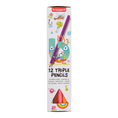 Set olovaka za djecu Bruynzeel - trokutasti - 12kom