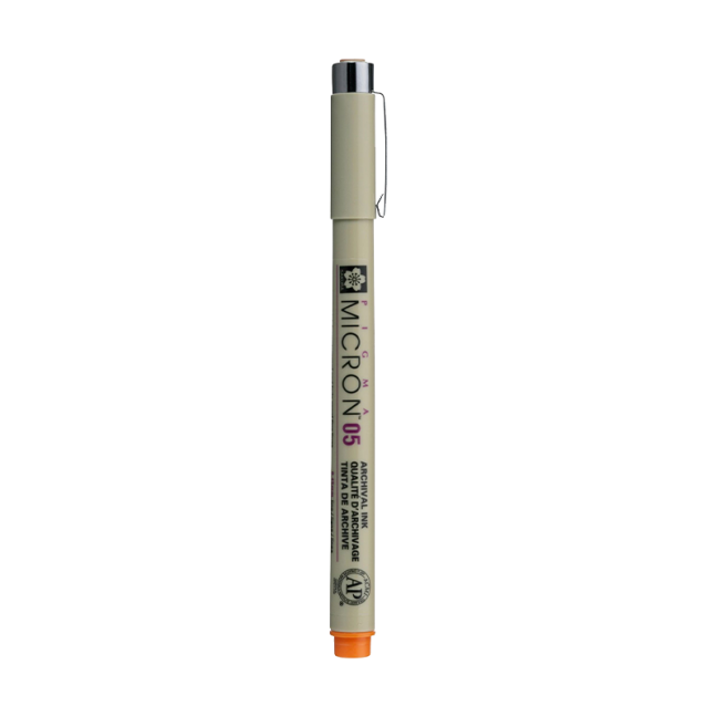 Tehnička olovka SAKURA Pigma Micron® Orange - odaberite veličinu vrha