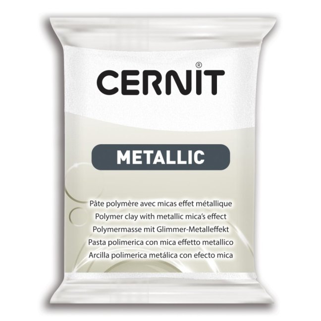 CERNIT Pasta Metallica 56g - vari colori - CERNIT Metallic: 085 - White pearl