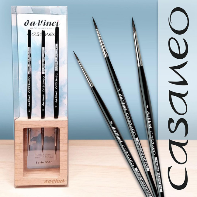 daVinci CASANEO pennelli in supporto di legno - serie 5598