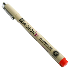 Technické pero SAKURA Pigma Micron® Red - vyber veľkosť hrotu