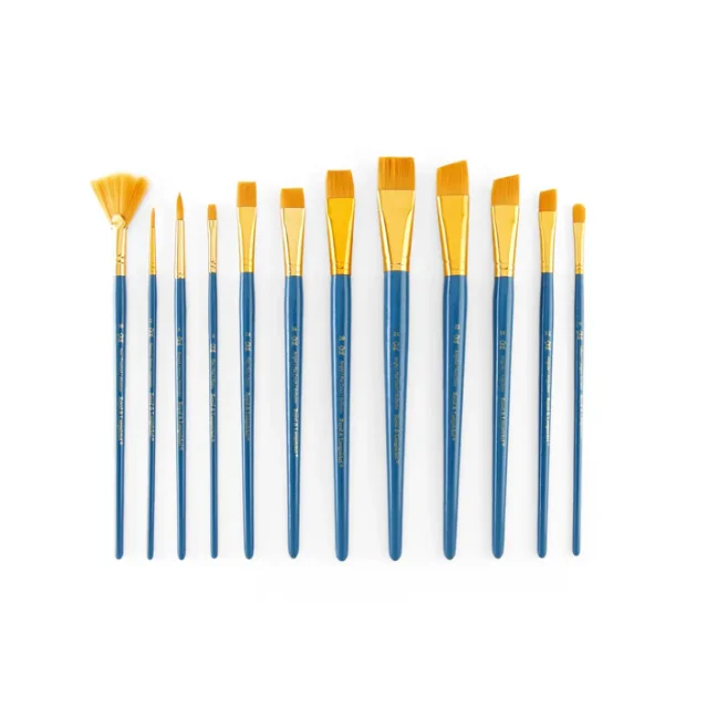 Pennelli con setole sintetiche mix - set da 12 pezzi - RSET-9307