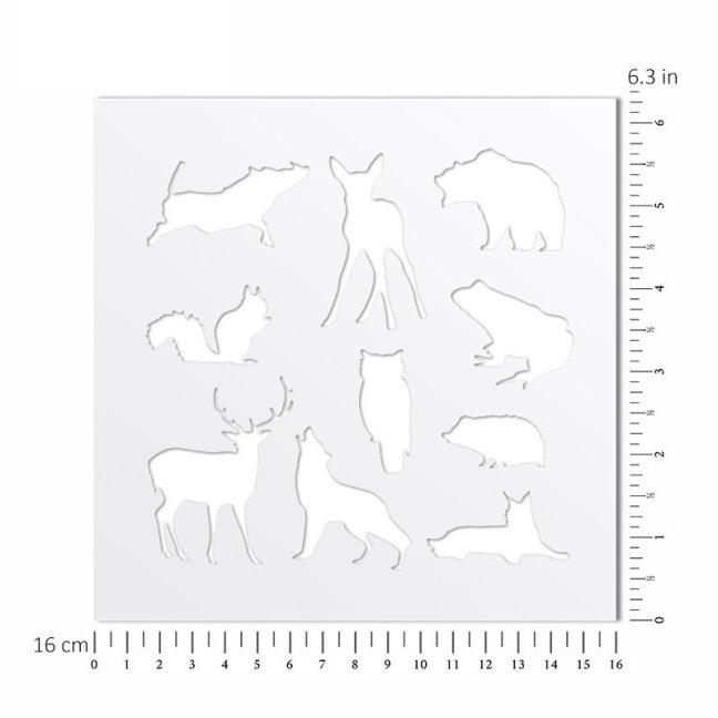 Šablóna z fólie - ZVIERATKÁ