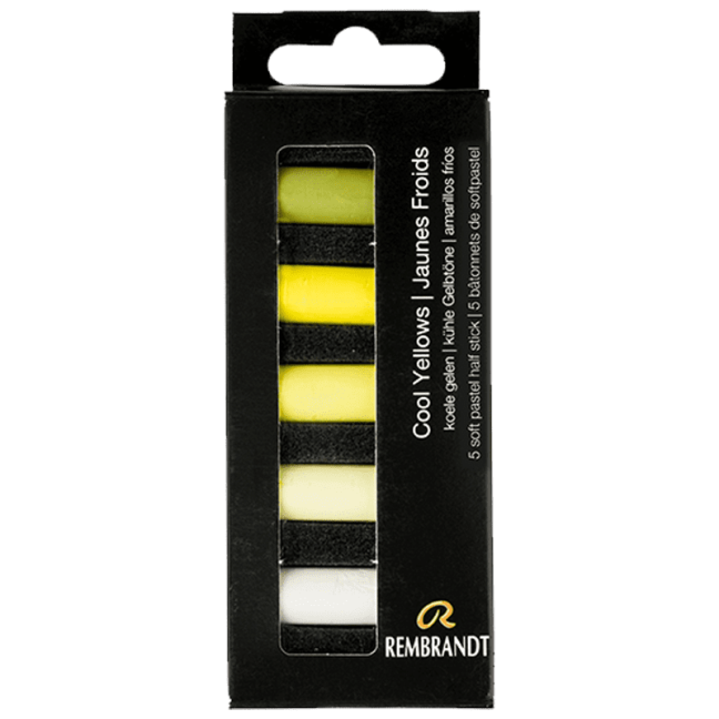 Pastello Secco REMBRANDT - Gialli Freddi - set di 5 mezzi pastelli