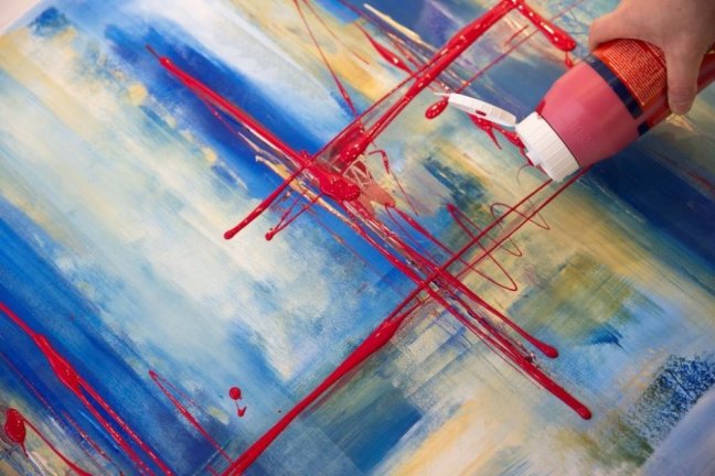 KREUL Vernice acrilica SOLO GOYA TRITON S - lucida 750 ml - SOLO GOYA Triton S 750m: 17305 - Carmine