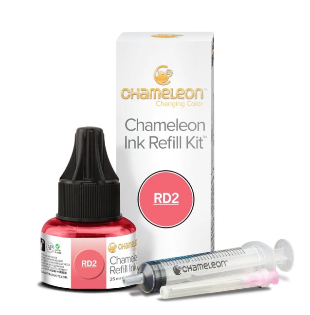 Chameleon Inchiostro Ricaricabile 25ml - CHAMELEON colori - scegli la tonalità: 40 - Red Coral RD2