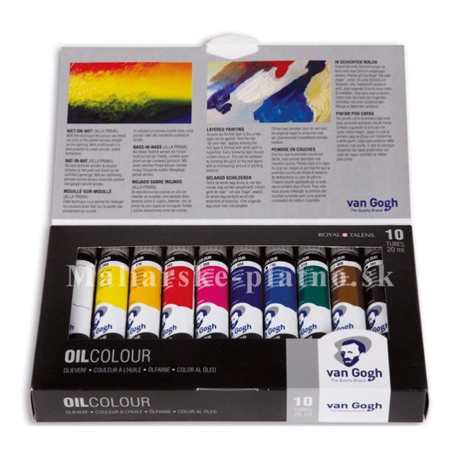 Olejové farby Van Gogh - Basic Set 10 x 20 ml