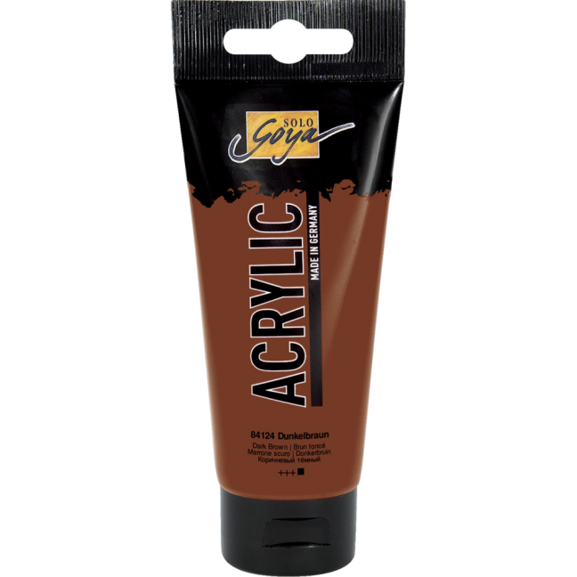 KREUL Colore acrilico Solo Goya – 100 ml - KREUL colore acrilico Solo Goya 100 ml - scegli la tonalità: 84124 – Dark Brown