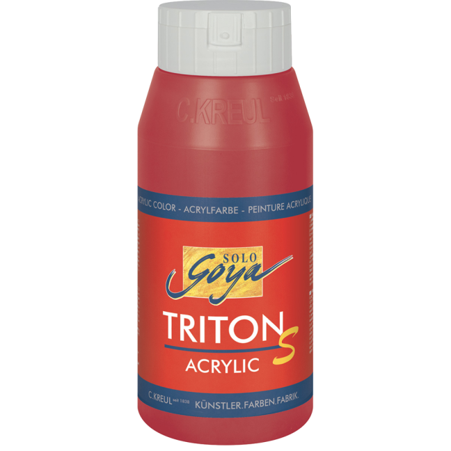 KREUL Vernice acrilica SOLO GOYA TRITON S - lucida 750 ml - SOLO GOYA Triton S 750m: 17305 - Carmine