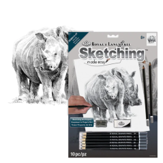 Royal & Langnickel set za skiciranje s motivom - Par nosoroga