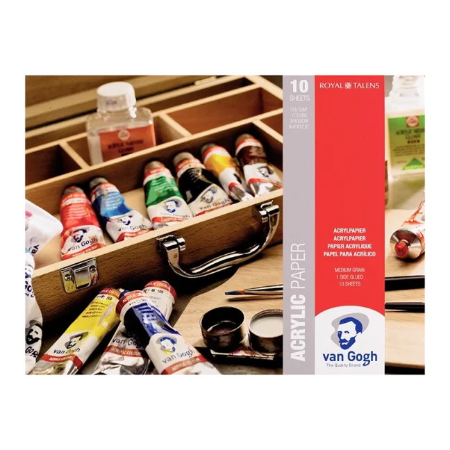 Blocco per colori acrilici Van Gogh 24x32cm, 370g, 10 fogli