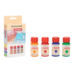 Art Creation Set de mătase textilă Basic - 4x50 ml