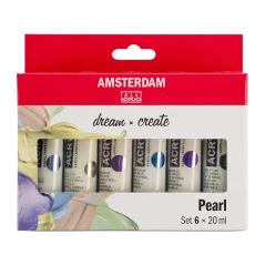 Colori acrilici Perlati Amsterdam Standard - set 6 x 20 ml