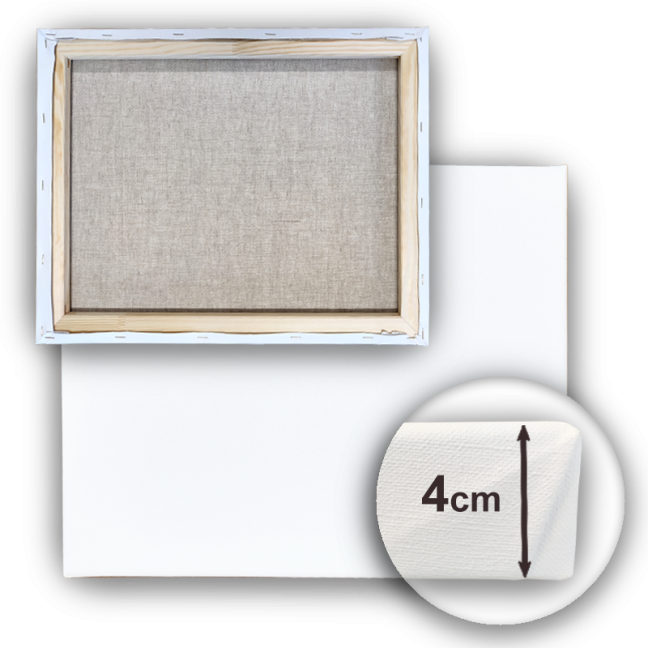 Výpredaj maliarske plátno - Ľan 3D (4cm)