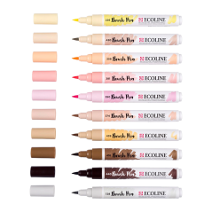 Ecoline sada akvarelových pier Portrait - 10 farieb