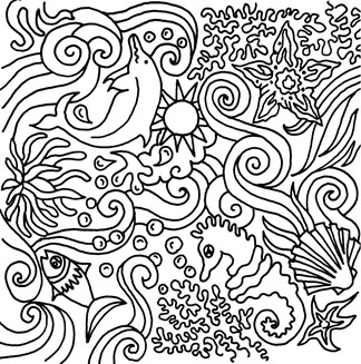 CERNIT texture in polimero - scegli il tuo motivo - CERNIT polimero: 21 - Underwater world