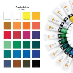 R&L Gvašové farby – 24 x 12 ml