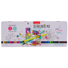 Bruynzeel Fineliner sada Basic - 36 fixiek