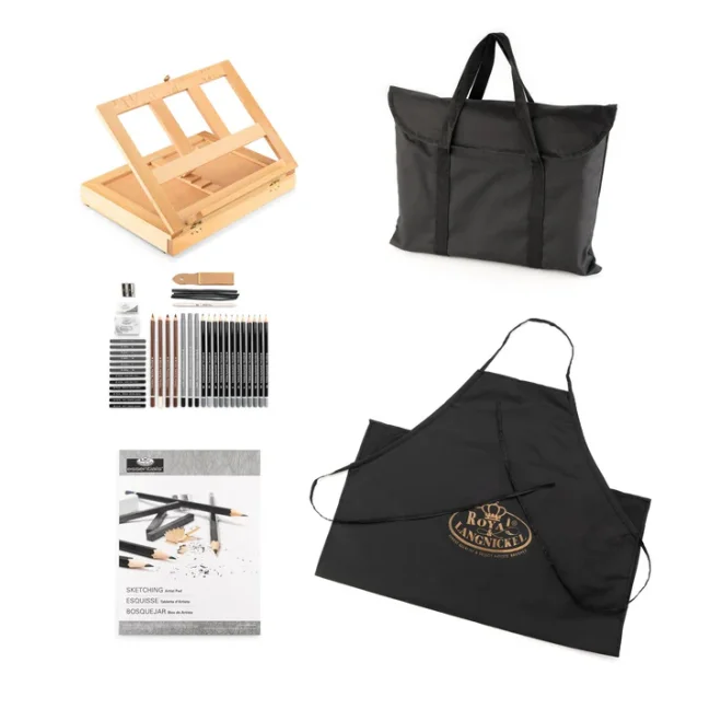 Putni set za skiciranje Royal Langnickel - set od 44 kom