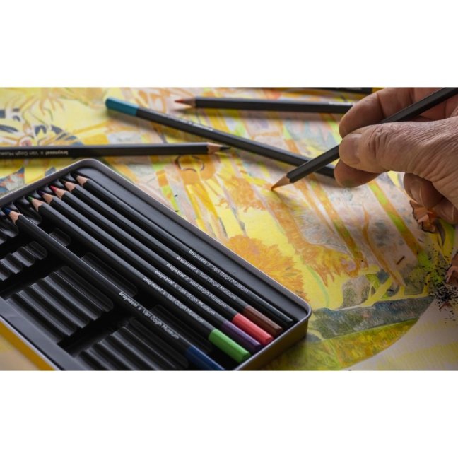 Sada farebných ceruziek Bruynzeel  - sada 12ks - séria Van Gogh Museum