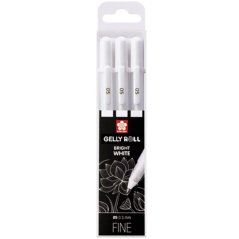 Sakura Gelly Roll Bright White 05,08,10 - set 3 pezzi