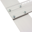 Righello lineare in alluminio con profilo a T e scala in plastica