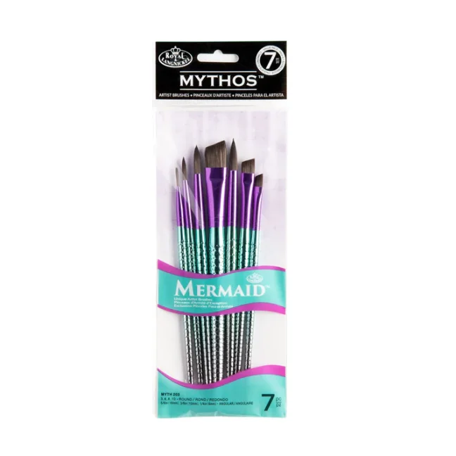 R&L Set di pennelli per olio/acrilico/acquerello MYTHOS – 7 pz
