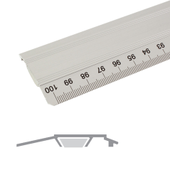 Hliníkové pravítko LENIAR OFFICE - 100 cm