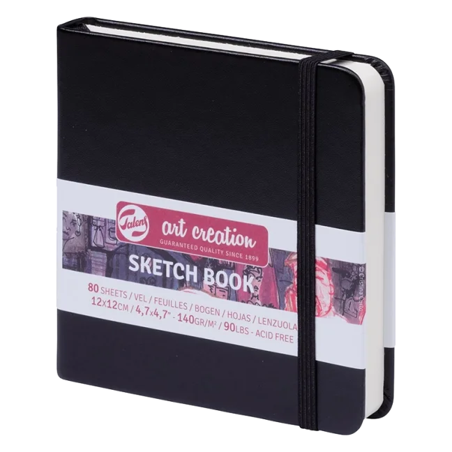 Art Creation vázlatfüzet 12x12cm - Black