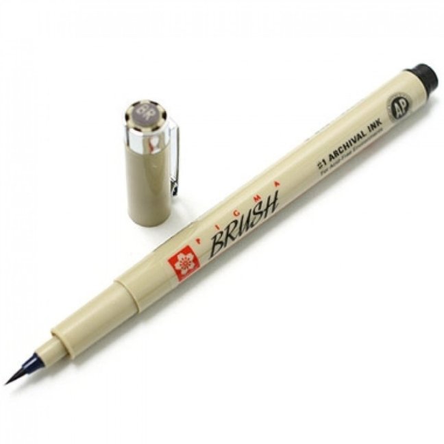 Sakura Pigma Brush penne con punta a pennello - set 6 pezzi
