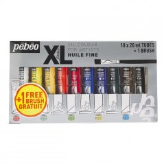 Pébéo Studio XL Fine Oil - Olajfesték Készlet 10 × 20 ml + Ecset