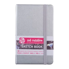 Bloc pentru schițe Art Creation 9x14cm - Shiny Silver