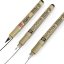 Sakura Pigma Micron® penne tecniche 01,05, Brush - set 3 pezzi in blister