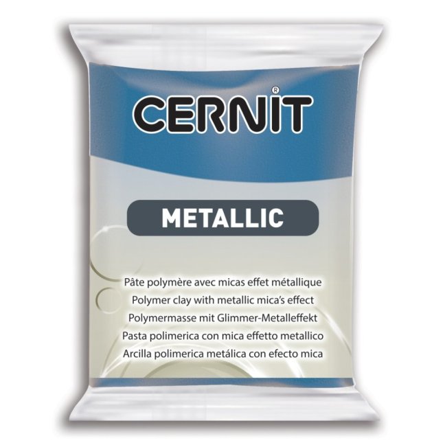 CERNIT Pasta Metallica 56g - vari colori - CERNIT Metallic: 200 - Blue